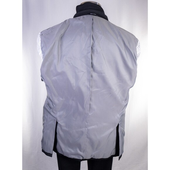 Pronto Uomo Mens 2-Buttn  Black Blazer Wool Sport Coat Suit Jacket 44R - Picture 12 of 13